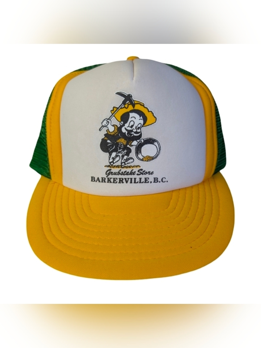 Vintage 80s/90s Foam Back Mesh Front Trucker Hat, Barkerville BC